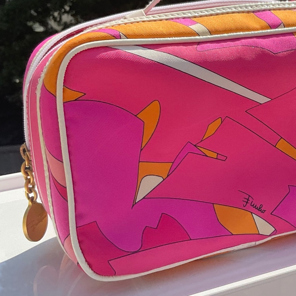 Authentic Vintage Emilio Pucci Vibrant Cosmetic Bag NWOT - Picture 1 of 14